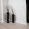 Uniquewise Tall Rectangular Wooden Modern Floor Vase, Black, PK 2 QI004183.2 - alternate 7